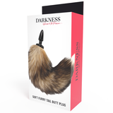 Darkness - Natürlicher Schwanz mit Silikon-Analsplug 10 cm
