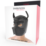 Darkness - Neopren-Hundemaske mit Abnehmbarer Maule M