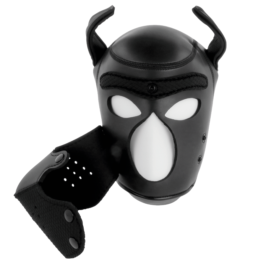 Darkness - Neopren-Hundemaske mit Abnehmbarer Maule M
