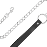 Darkness - Bequeme Halskette mit Lederkette