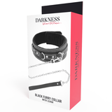 Darkness - Hochwertige Leder-Halskette mit Leine