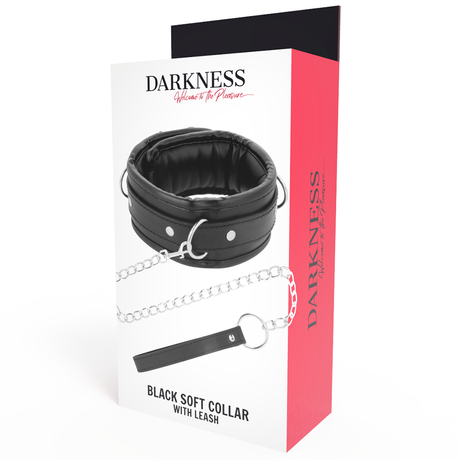 Fetisch-Toy Weiche Leder-Halskette mit Kette.4