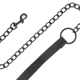 Darkness - Schwarze Halskette mit Kette