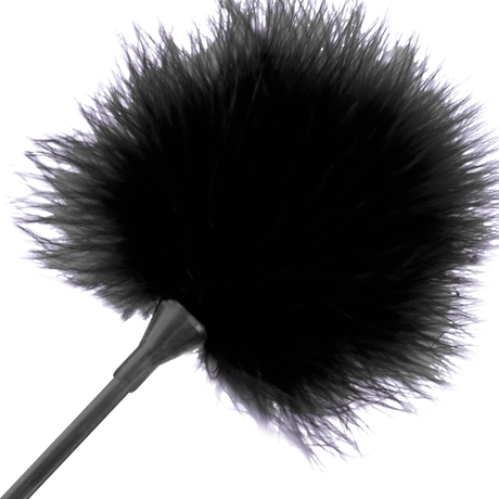 Federkitzler Schwarz 42 cm