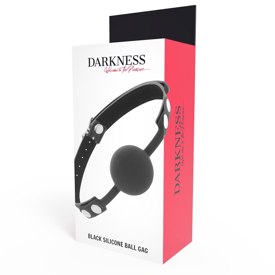 Darkness - Knebel aus Schwarzem Silikon