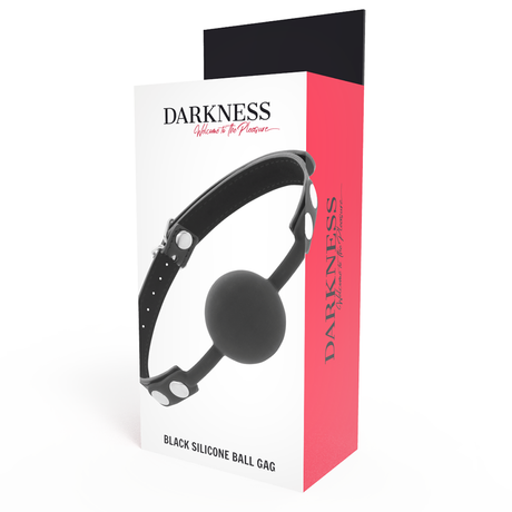 Darkness - Knebel aus Schwarzem Silikon