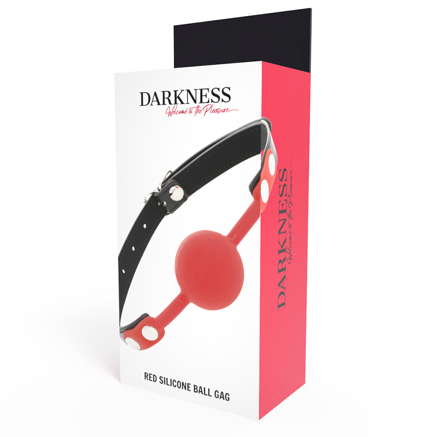 Darkness - Knebel aus Rotem Silikon