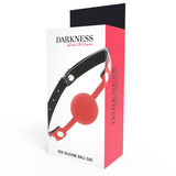 Darkness - Knebel aus Rotem Silikon
