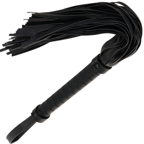 Darkness - Schwarze Bondage-Peiste 42 cm aus Leder