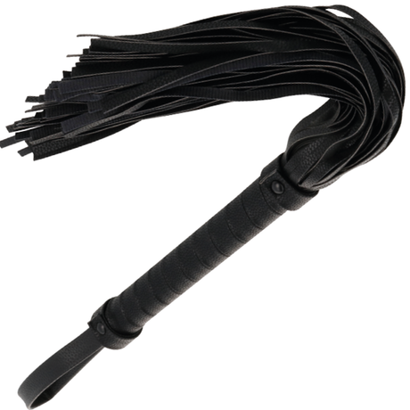Fesselset Darkness Schwarze Bondage-Peiste aus Leder
