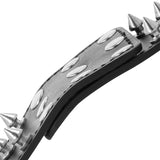 Darkness - Skulls and Bones Schwarze Handschellen mit Spikes