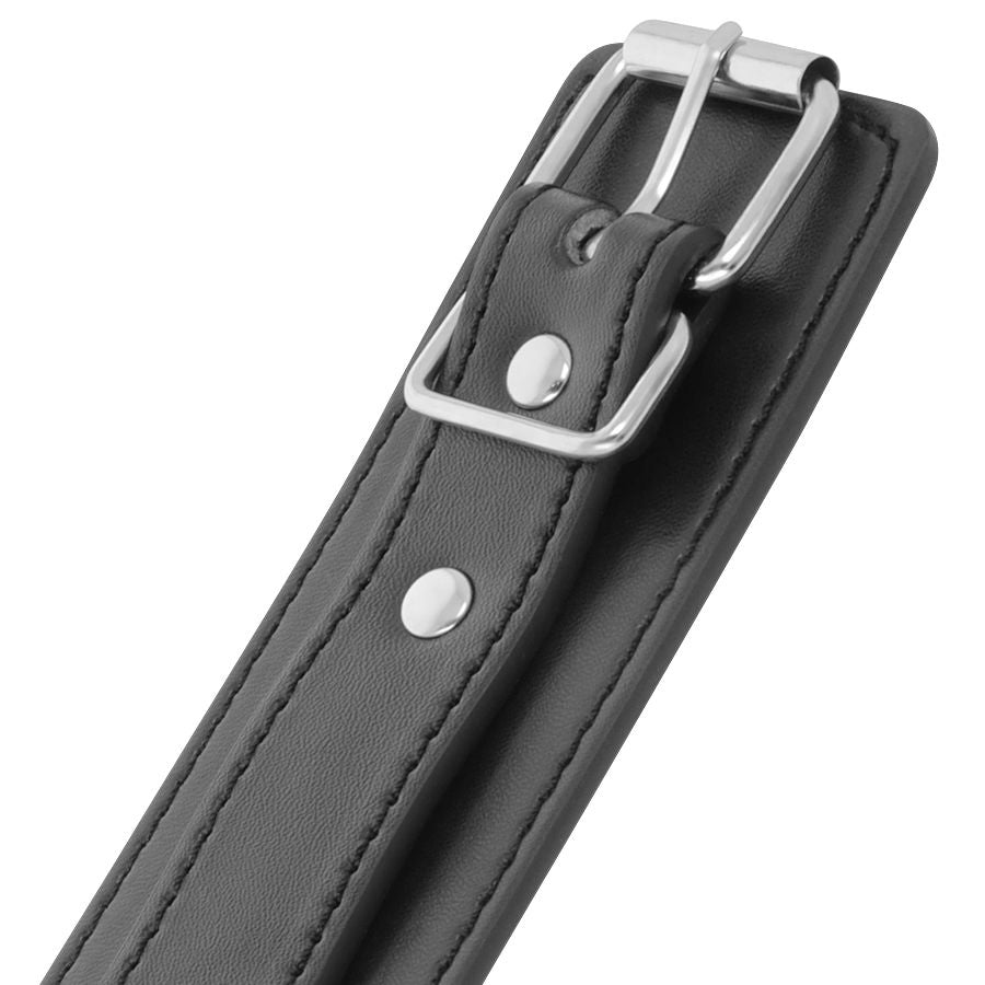Darkness - Schwarze Verstellbare Handschellen mit Doppeltem Verstärkungsband