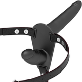 Fetisch Devot Harness - Doppelte Penetration Schwarz