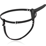Fetish Submissive Harness - Schwarzer Silikonvibrator 15 cm