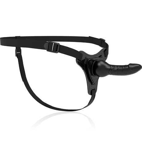 Strap-on Realistisches Schwarzes Silikon 12,5 cm.2
