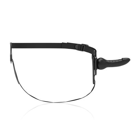 Strap-on Realistisches Schwarzes Silikon 12,5 cm.3