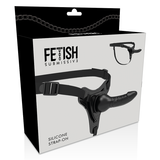 Fetish Submissive Harness - Realistisches Schwarzes Silikon 16 cm