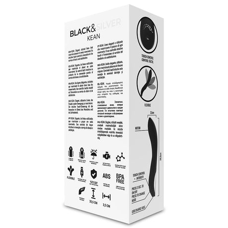 Black&Silver - Kean Vibrator Touch-Steuerung