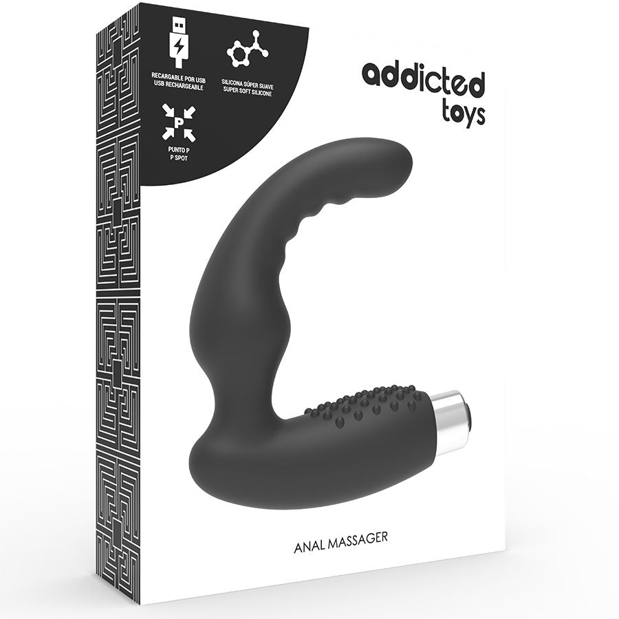 Addicted Toys - Prostatic Vibrator Wiederaufladbares Modell 2 - Schwarz