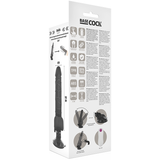 Basecock - Realistischer Vibrator mit Fernbedienung Schwarz mit Hoden 19.5 cm-x-4 cm