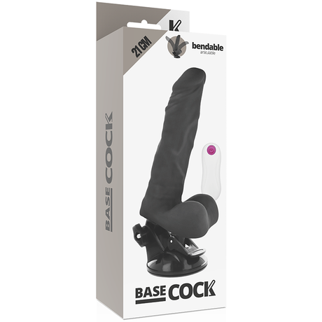 Basecock - Artikulierbarer Vibrator mit Fernbedienung Schwarz 21 cm-x-5 cm