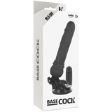 Basecock - Realistischer Vibrator mit Fernbedienung Schwarz 19.5 cm-x-4 cm