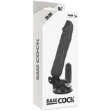 Basecock - Realistischer Vibrator mit Fernbedienung Schwarz 20 cm-x-4 cm