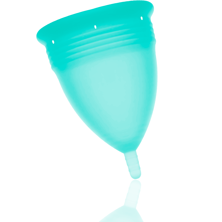 Stercup - Fda Silikon-Menstrualcup Aquamarin - Grösse L