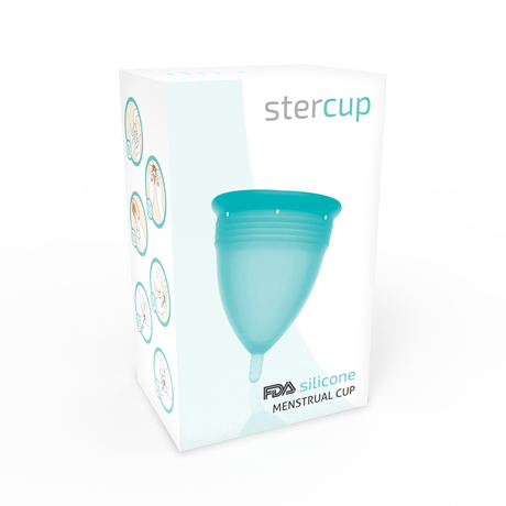Stercup - Fda Silikon-Menstrualcup Aquamarin - Grösse S
