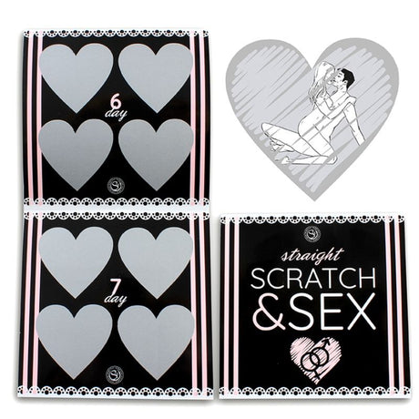 Erotik-Spiel Secretplay Scratch & Sex-Spiel für Hetere Paare (Es/en/Fr/Pt/de).1