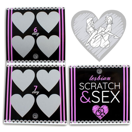 Erotik-Spiel Secretplay Scratch & Sexspiel für Paare Lesbische Stellungen (Es/en/Fr/Pt/de).1