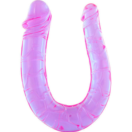 Doppeldildo Penis mit Zwei Flexiblen Jelly-Köpfen 26 x 3 cm.1