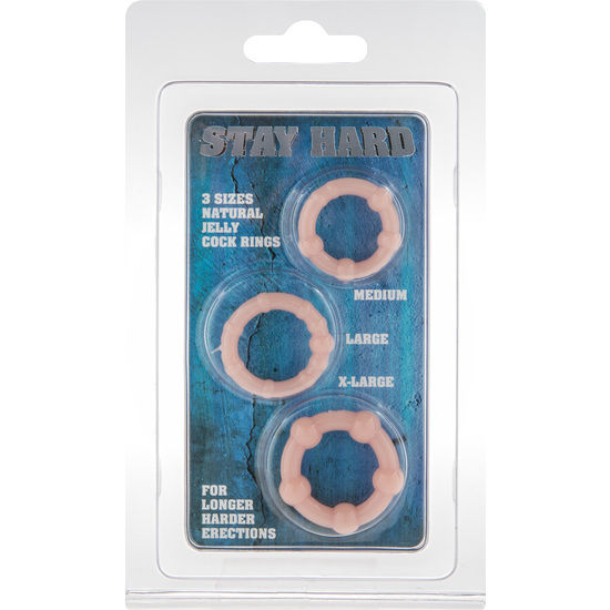 Seven Creations - Set aus Drei Skin Penis Ringen