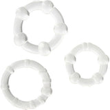 Seven Creations - Set aus Drei Transparenten Penisringen