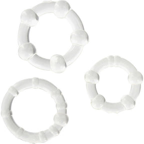 Seven Creations - Set aus Drei Transparenten Penisringen