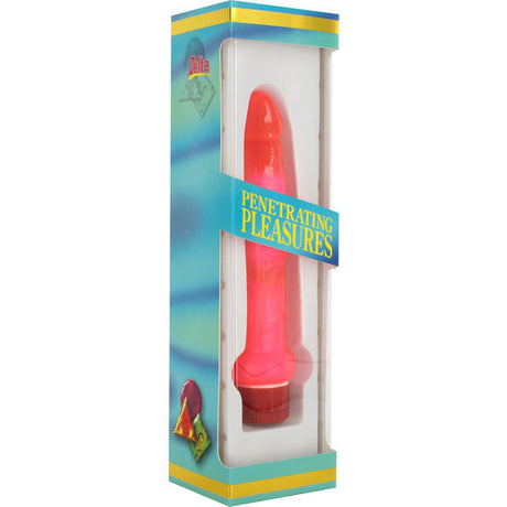 Realistischer Dildo Jelly Dünner Rosa Analvibrator 16 x 4 cm.1