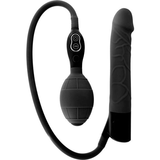 Seven Creations - Schwarzer Aufblasbarer Vibrator von