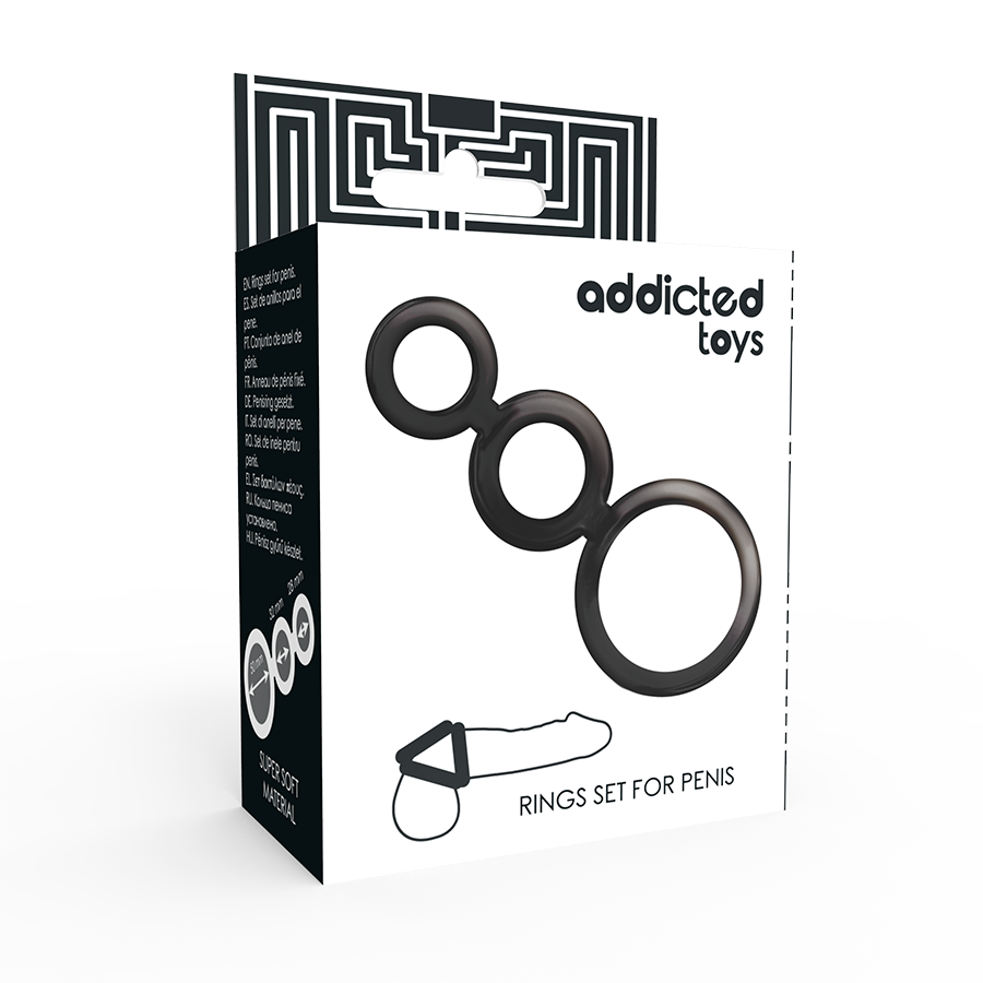 Addicted Toys - Ringset für Penis - Geruchert