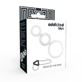Addicted Toys - Ringset für Penis Transparent