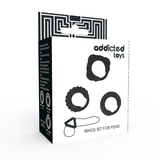 Addicted Toys - C-Ring-Set Schwarz