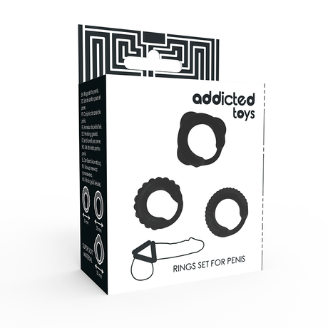 Addicted Toys - C-Ring-Set Schwarz