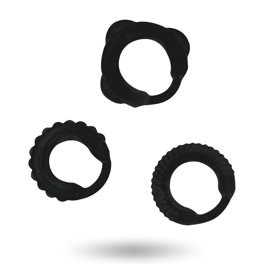 Addicted Toys - C-Ring-Set Schwarz