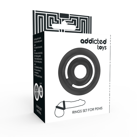 Addicted Toys - Potenz-C-Ring Penis Schwarz