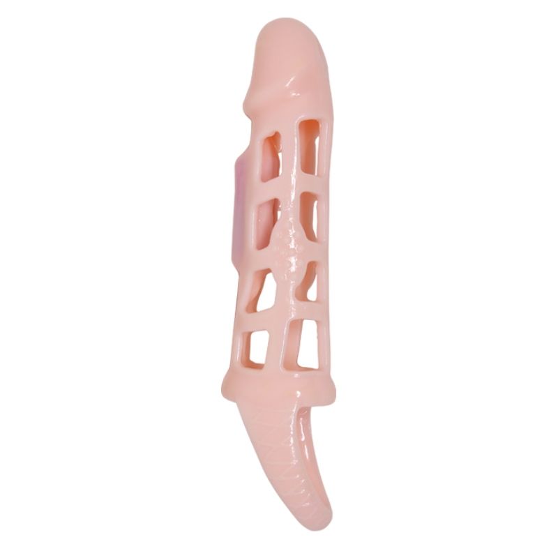 Baile - Penis Extender Cover mit Vibration und Natürlichem Gurt 13.5 cm