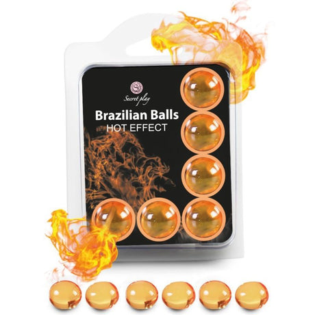 Gleitgel Set 6 Brasilianische Bälle Wärmeeffekt