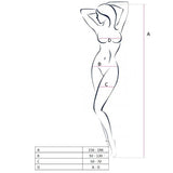 Passion - Woman Bs053 Weisser Bodystocking, Eine Grösse