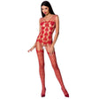 Passion - Woman Bs067 Roter Bodystocking, Eine Grösse