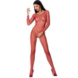 Passion - Woman Bs068 Roter Bodystocking, Eine Grösse