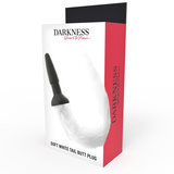 Darkness - Silikon-Analsplug mit Weißem Schwanz