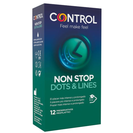 Kondom Nonstop Dots and Lines Condoms 12 Units